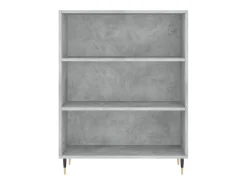 Aparador buffet cómoda mueble mueble de almacenaje organizador cocina salón salón 69,5 x 32,5 x 180 cm madera contrachapada gris 02_0032000