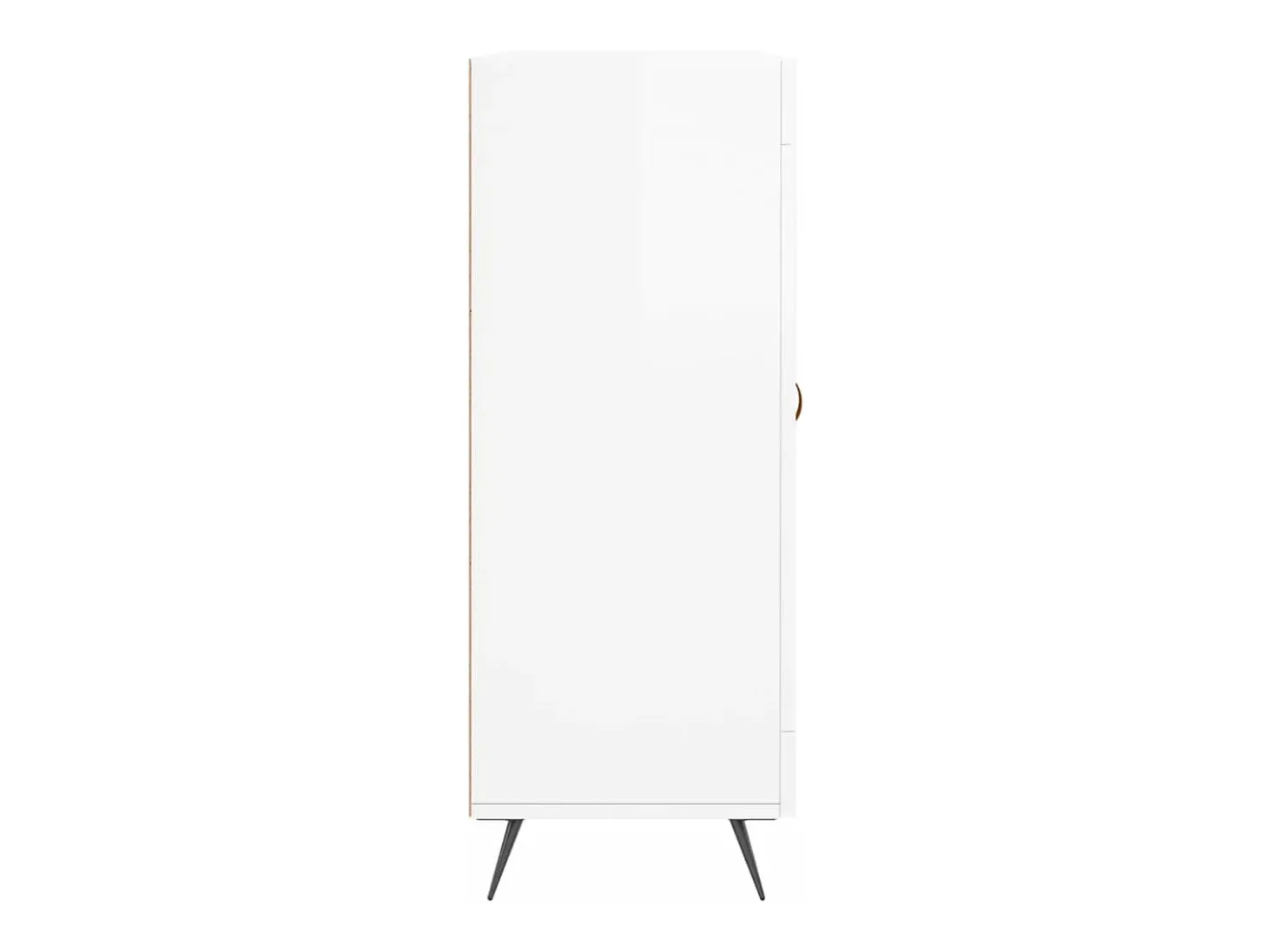 Aparador buffet cómoda mueble mueble de almacenaje organizador cocina salón brillante 69,5 x 34 x 90 cm madera contrachapada blanco 02_0030729