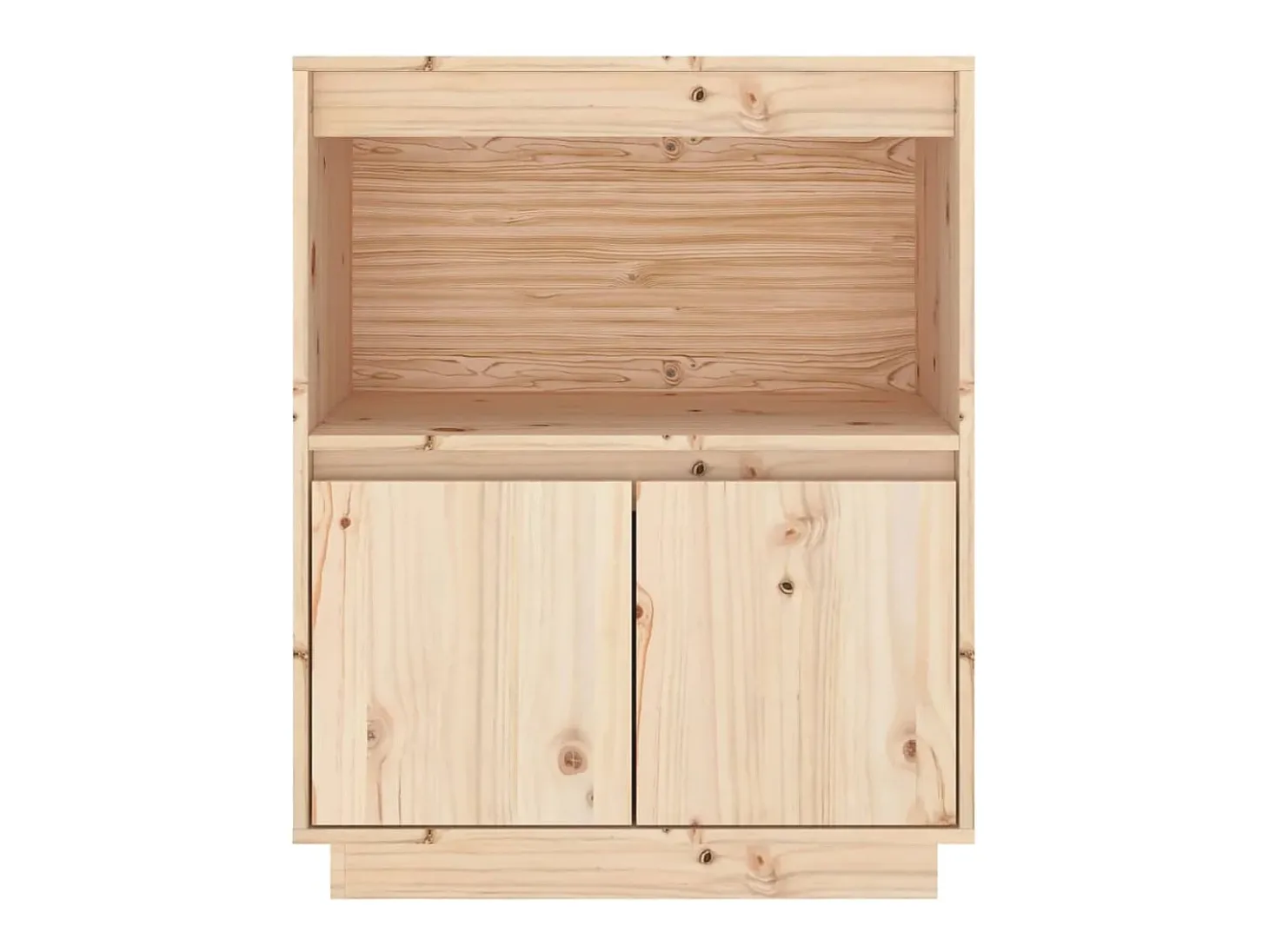 Aparador buffet cómoda mueble mueble de almacenaje organizador cocina salón salón 60 x 34 x 75 cm madera maciza de pino marrón 02_0029618