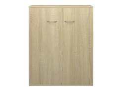 Aparador buffet cómoda mueble almacenaje organizador cocina salón salón Sonoma 60 x 30 x 75 cm madera contrachapada marrón 02_0031588
