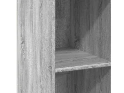 Aparador buffet cómoda mueble almacenaje organizador cocina salón salón alto Sonoma 40 x 41 x 124 cm madera contrachapada gris 02_0035360