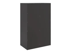 Aparador buffet cómoda mueble almacenaje organizador cocina salón salón 67 x 39 x 107 cm acero negro 02_0036010