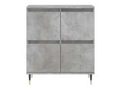 Aparador buffet cómoda mueble mueble de almacenamiento organizador cocina salón salón 60 x 35 x 70 cm madera contrachapada gris 02_0031990