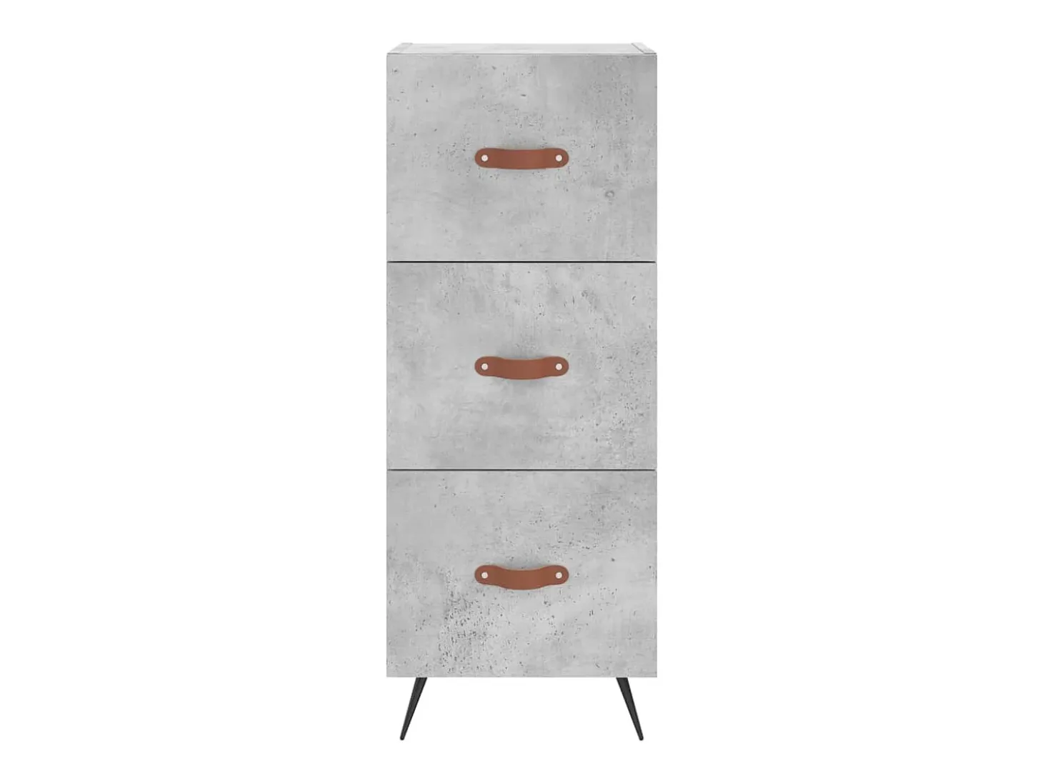 Aparador buffet cómoda mueble mueble de almacenaje organizador cocina salón salón 34,5 x 34 x 90 cm madera contrachapada gris 02_0031875