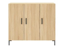 Aparador buffet cómoda mueble almacenaje organizador cocina salón salón Sonoma 90 x 34 x 80 cm madera contrachapada marrón 02_0031732