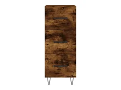 Aparador buffet cómoda mueble mueble de almacenaje organizador cocina salón salón 34,5 x 34 x 90 cm madera contrachapada marrón 02_0030907