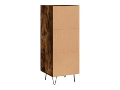 Aparador buffet cómoda mueble mueble de almacenaje organizador cocina salón salón 34,5 x 34 x 90 cm madera contrachapada marrón 02_0030907