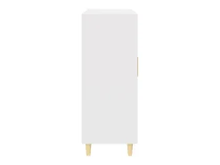 Aparador buffet cómoda mueble mueble de almacenamiento organizador cocina salón salón 69,5 x 34 x 90 cm madera contrachapada blanco 02_0030426
