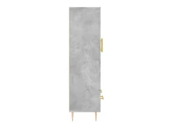 Aparador buffet cómoda mueble mueble de almacenamiento organizador cocina salón salón alto 69,5 x 31 x 115 cm madera contrachapada gris 02_0034465