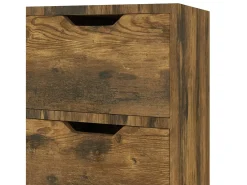 Aparador buffet cómoda mueble almacenaje organizador cocina salón salón 90 x 30 x 72 cm madera contrachapada marrón 02_0031121