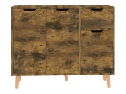 Aparador buffet cómoda mueble almacenaje organizador cocina salón salón 90 x 30 x 72 cm madera contrachapada marrón 02_0031121