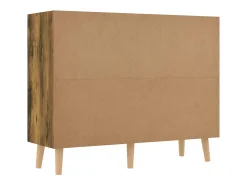 Aparador buffet cómoda mueble almacenaje organizador cocina salón salón 90 x 30 x 72 cm madera contrachapada marrón 02_0031121