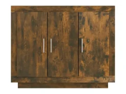 Aparador buffet cómoda mueble mueble de almacenaje organizador cocina salón salón 92 x 35 x 75 cm madera contrachapada marrón 02_0031135