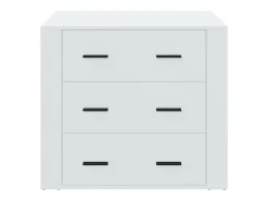 Aparador buffet cómoda mueble mueble de almacenaje organizador cocina salón salón 80 x 33 x 70 cm madera contrachapada blanco 02_0030513