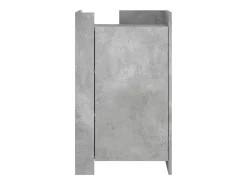 Aparador buffet cómoda mueble mueble de almacenaje organizador cocina salón salón 45 x 35 x 75 cm madera contrachapada gris 02_0031940