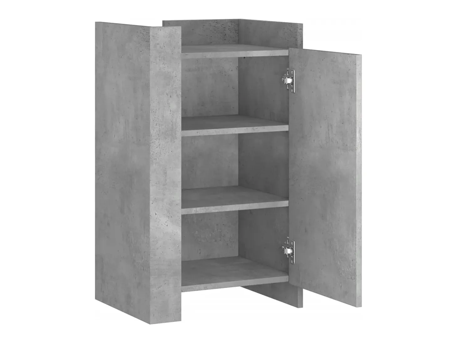 Aparador buffet cómoda mueble mueble de almacenaje organizador cocina salón salón 45 x 35 x 75 cm madera contrachapada gris 02_0031940