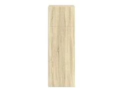Aparador buffet cómoda mueble almacenaje organizador cocina salón salón alto Sonoma 50 x 41 x 124 cm madera contrachapada marrón 02_0034068