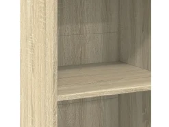 Aparador buffet cómoda mueble almacenaje organizador cocina salón salón alto Sonoma 50 x 41 x 124 cm madera contrachapada marrón 02_0034068