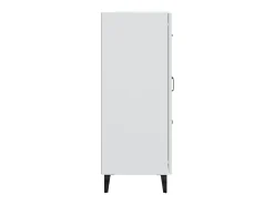 Aparador buffet cómoda mueble mueble de almacenaje organizador cocina salón salón 69,5 x 34 x 90 cm madera contrachapada blanco 02_0030424