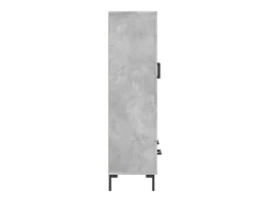 Aparador buffet cómoda mueble mueble de almacenamiento organizador cocina salón salón alto 69,5 x 31 x 115 cm madera contrachapada gris 02_0034483