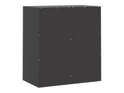 Aparador buffet cómoda mueble almacenaje organizador cocina salón salón 67 x 39 x 73 cm acero negro 02_0036013
