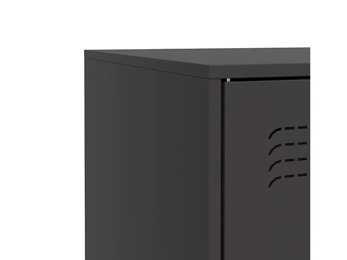 Aparador buffet cómoda mueble almacenaje organizador cocina salón salón 67 x 39 x 73 cm acero negro 02_0036013