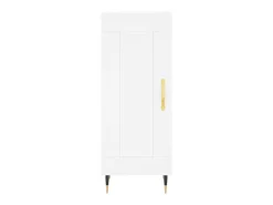 Aparador buffet cómoda mueble mueble de almacenaje organizador cocina salón salón 34,5 x 34 x 90 cm madera contrachapada blanco 02_0030244