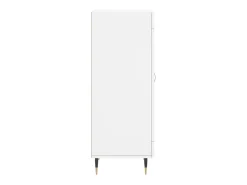 Aparador buffet cómoda mueble mueble de almacenaje organizador cocina salón salón 34,5 x 34 x 90 cm madera contrachapada blanco 02_0030244