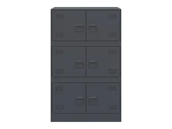 Aparador buffet cómoda mueble mueble de almacenaje organizador cocina salón salón 67 x 39 x 107 cm acero antracita 02_0029698