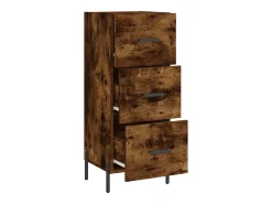Aparador buffet cómoda mueble almacenaje organizador cocina salón salón 34,5 x 34 x 90 cm madera contrachapada marrón 02_0030913