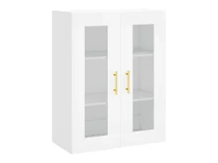 Aparador buffet cómoda mueble mueble de almacenaje organizador cocina salón salón alto 69,5 x 34 x 180 cm madera contrachapada blanco 02_0032689
