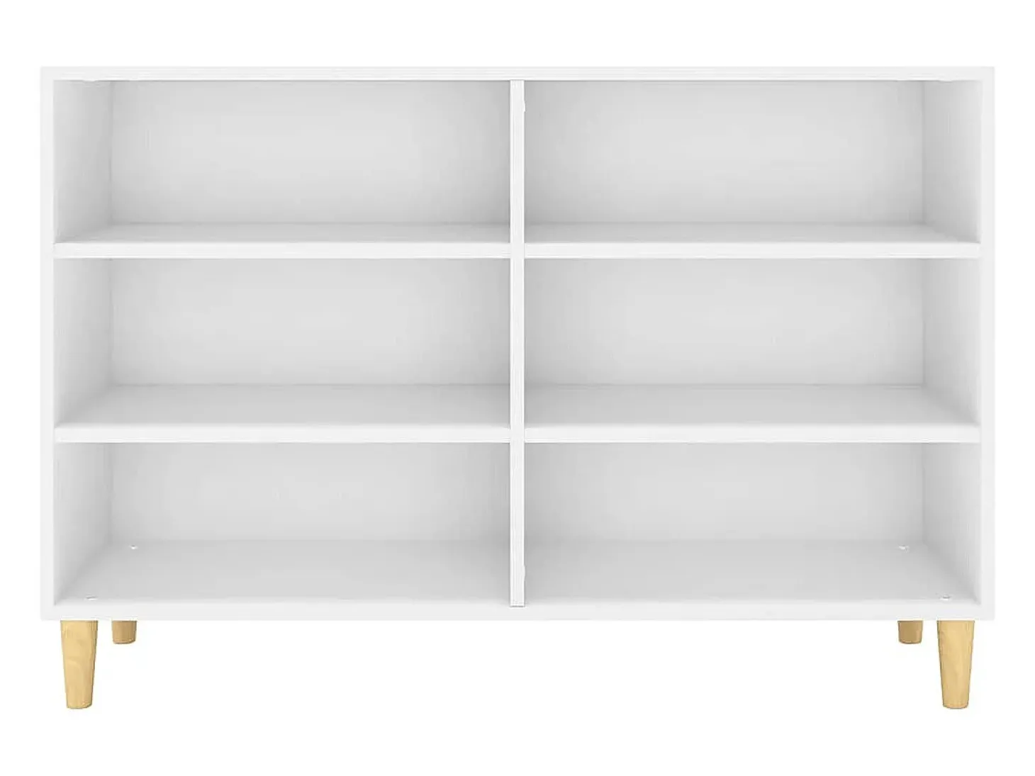 Aparador buffet cómoda mueble mueble de almacenaje organizador cocina salón salón 103,5 x 35 x 70 cm madera contrachapada blanco 02_0030181