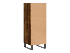 Aparador buffet cómoda mueble mueble de almacenamiento organizador cocina salón salón 34,5 x 32,5 x 90 cm madera contrachapada marrón 02_0030875