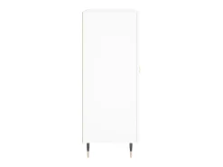 Aparador buffet cómoda mueble mueble de almacenamiento organizador cocina salón salón 69,5 x 34 x 90 cm madera contrachapada blanco 02_0030438
