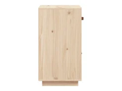 Aparador buffet cómoda mueble almacenaje organizador cocina salón salón 34 x 40 x 75 cm madera maciza de pino marrón 02_0029573