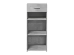 Aparador buffet cómoda mueble mueble de almacenaje organizador cocina salón salón 40 x 42,5 x 93 cm madera contrachapada gris 02_0031938