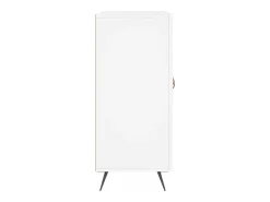 Aparador buffet cómoda mueble mueble de almacenaje organizador cocina salón salón 90 x 34 x 80 cm madera contrachapada blanco 02_0030536
