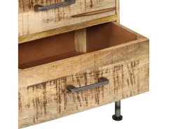 Aparador buffet mueble consola cómoda con almacenamiento 106 cm madera maciza de mango 4402089