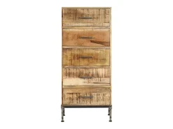 Aparador buffet mueble consola cómoda con almacenamiento 106 cm madera maciza de mango 4402089