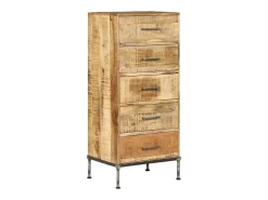 Aparador buffet mueble consola cómoda con almacenamiento 106 cm madera maciza de mango 4402089