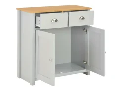 Aparador buffet mueble consola gris unidad de almacenamiento 79 cm 4402263