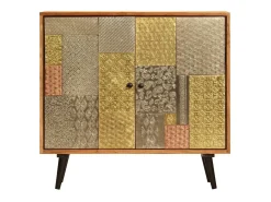 Aparador buffet mueble consola mueble de almacenamiento 80 cm madera maciza de acacia 4402249