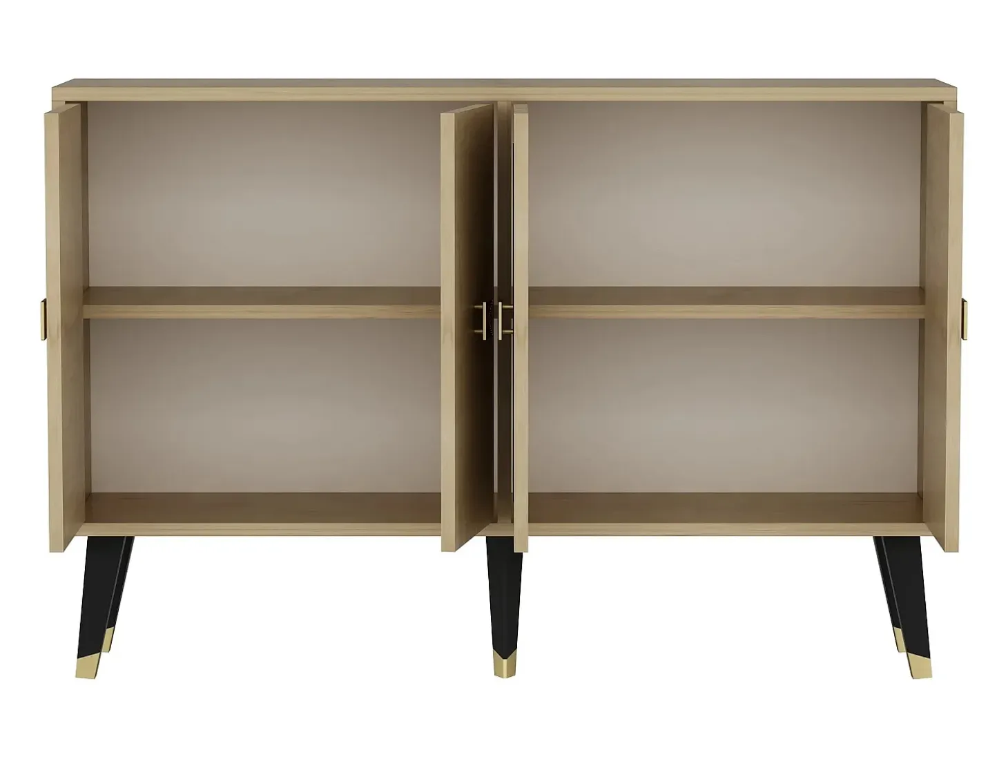 Aparador Carbın color roble Zafiro dorado120x30x80 cm