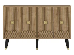 Aparador Carbın color roble Zafiro dorado120x30x80 cm