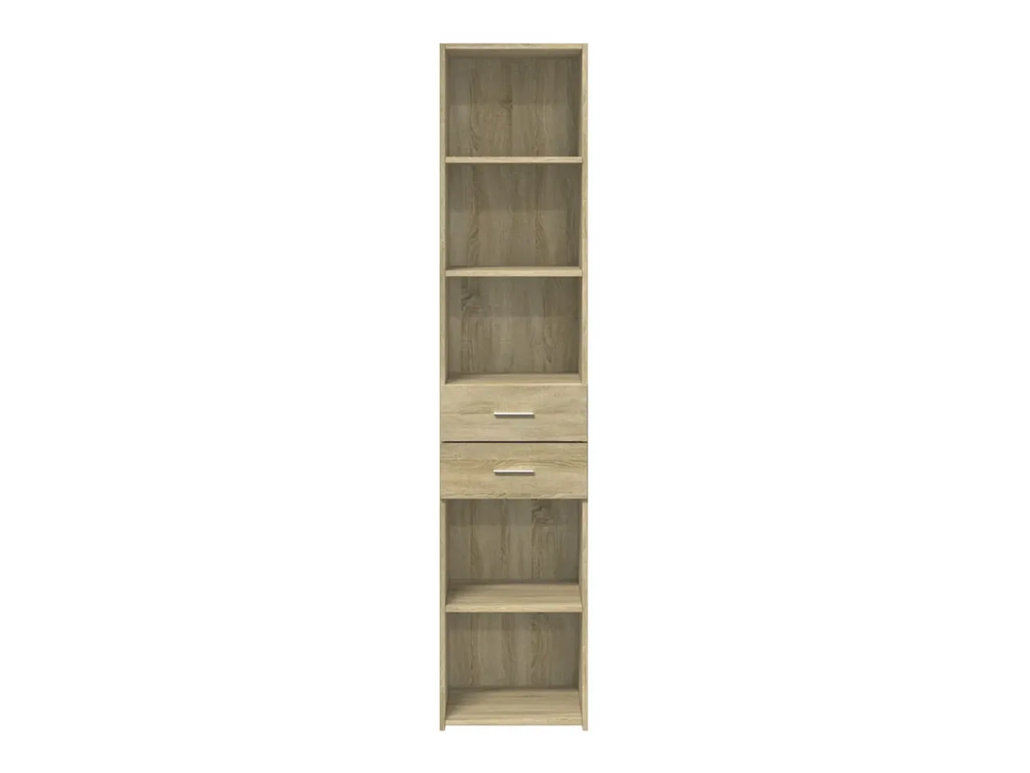 Aparador cómoda armario mueble organizador cocina salón salón alto sonoma 40 x 42,5 x 185 cm madera contrachapada marrón 02_0034062