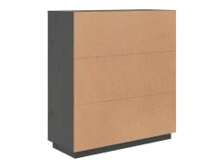 Aparador cómoda armario mueble organizador cocina salón salón alto 100 x 40 x 108,5 cm madera maciza de pino gris 02_0034222