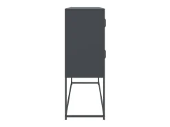 Aparador cómoda armario mueble organizador cocina salón salón 100,5 x 39 x 107 cm acero antracita 02_0029683