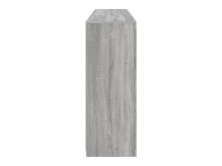 Aparador cómoda armario mueble organizador cocina salón salón con luces LED sonoma 162 x 37 x 100 cm gris 02_0030055