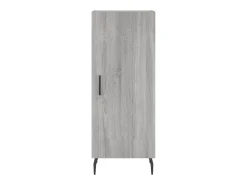 Aparador cómoda armario mueble organizador cocina salón salón alto Sonoma 34,5 x 34 x 180 cm madera contrachapada gris 02_0035286