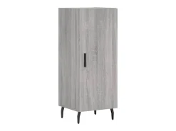 Aparador cómoda armario mueble organizador cocina salón salón alto Sonoma 34,5 x 34 x 180 cm madera contrachapada gris 02_0035286